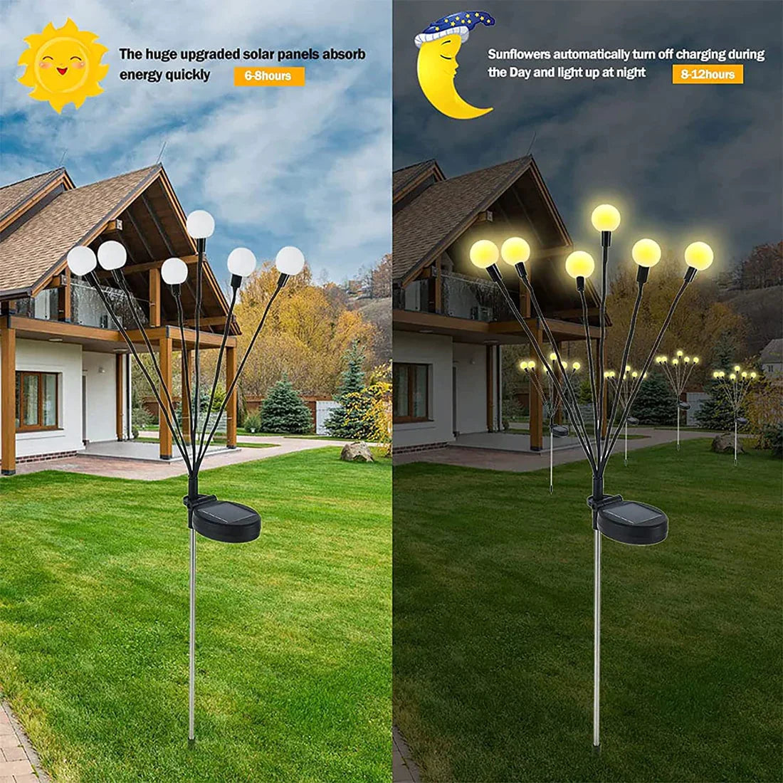 Modern™ Solar Powered Firefly Garden Light ( Buy 1 Get 1 Free )